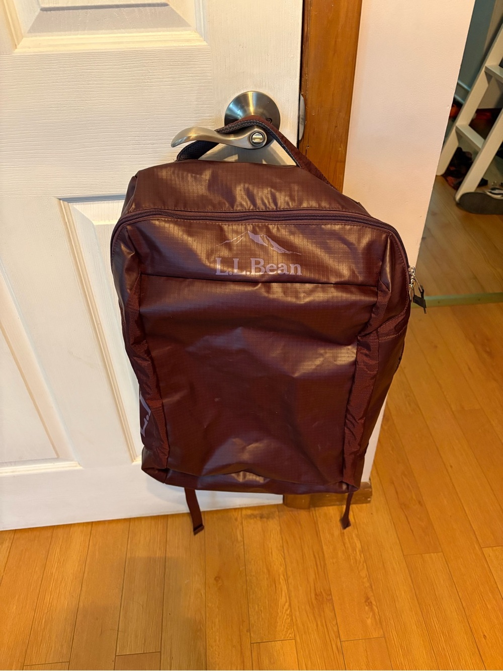 L.L. Bean Burgundy Travel Backpack